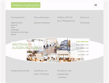 Tablet Screenshot of mvzaugsburg.de